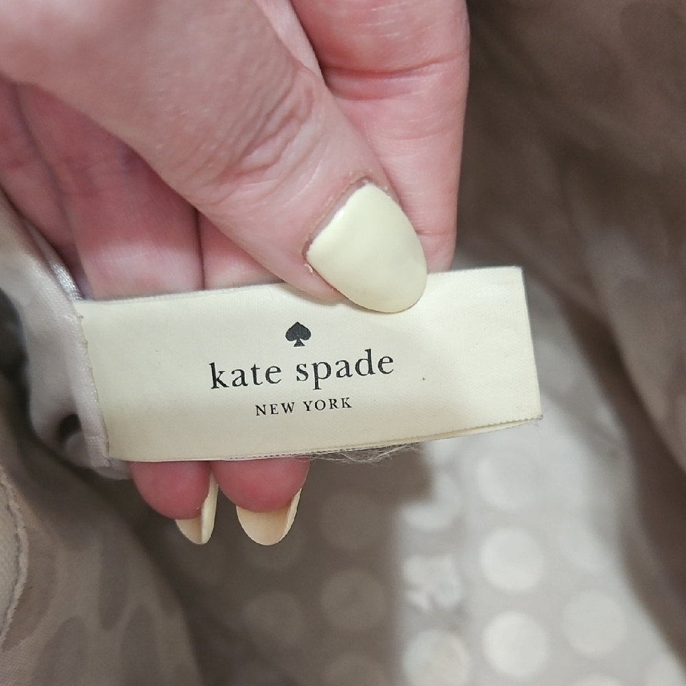 kate spade Cream Dome Satchel with Gold-Tone Accents - Picture 2 of 7